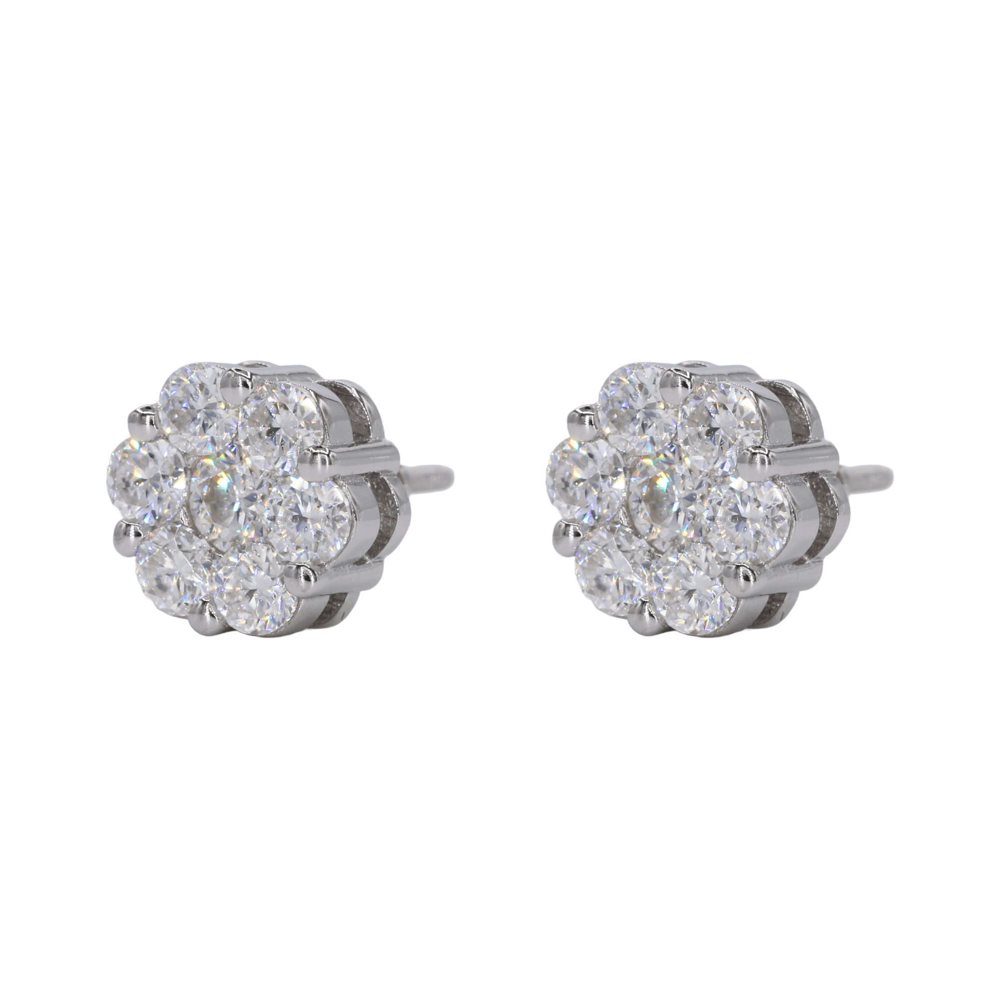 Flower VVS Moissanite Earrings