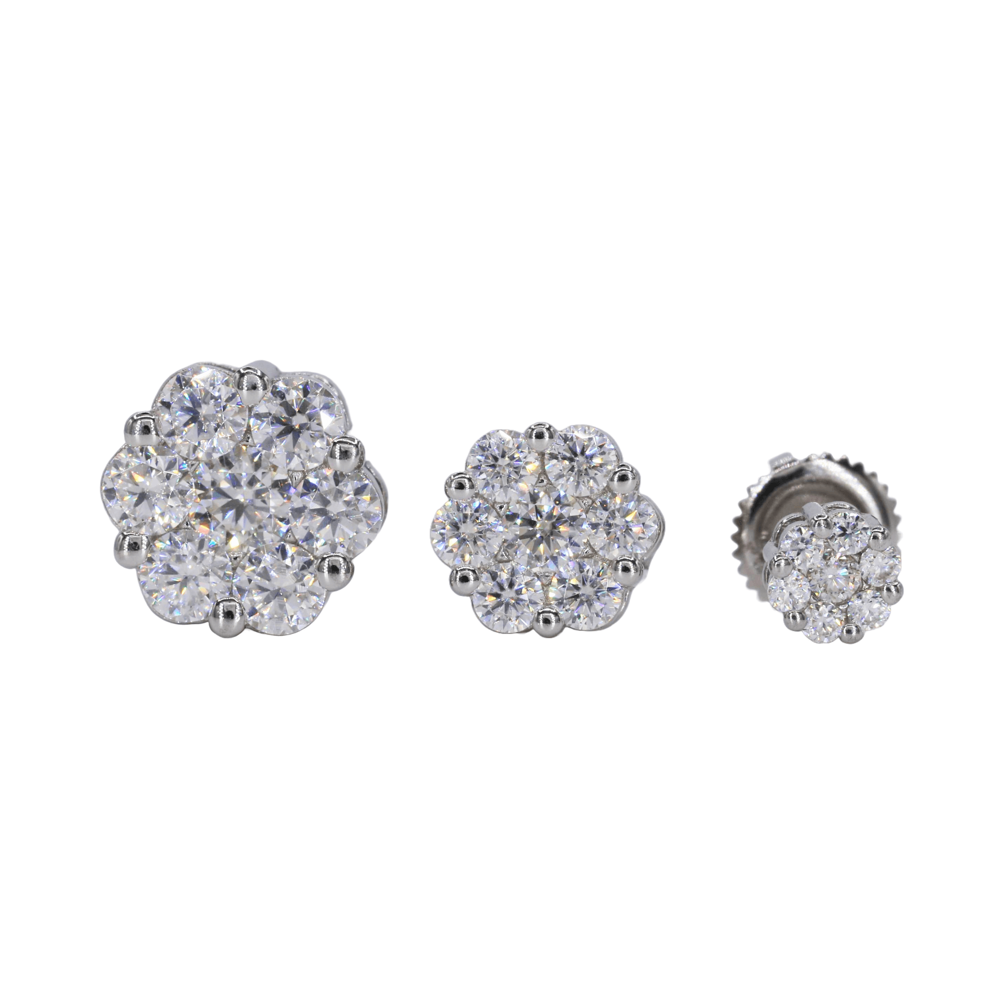 Flower VVS Moissanite Earrings