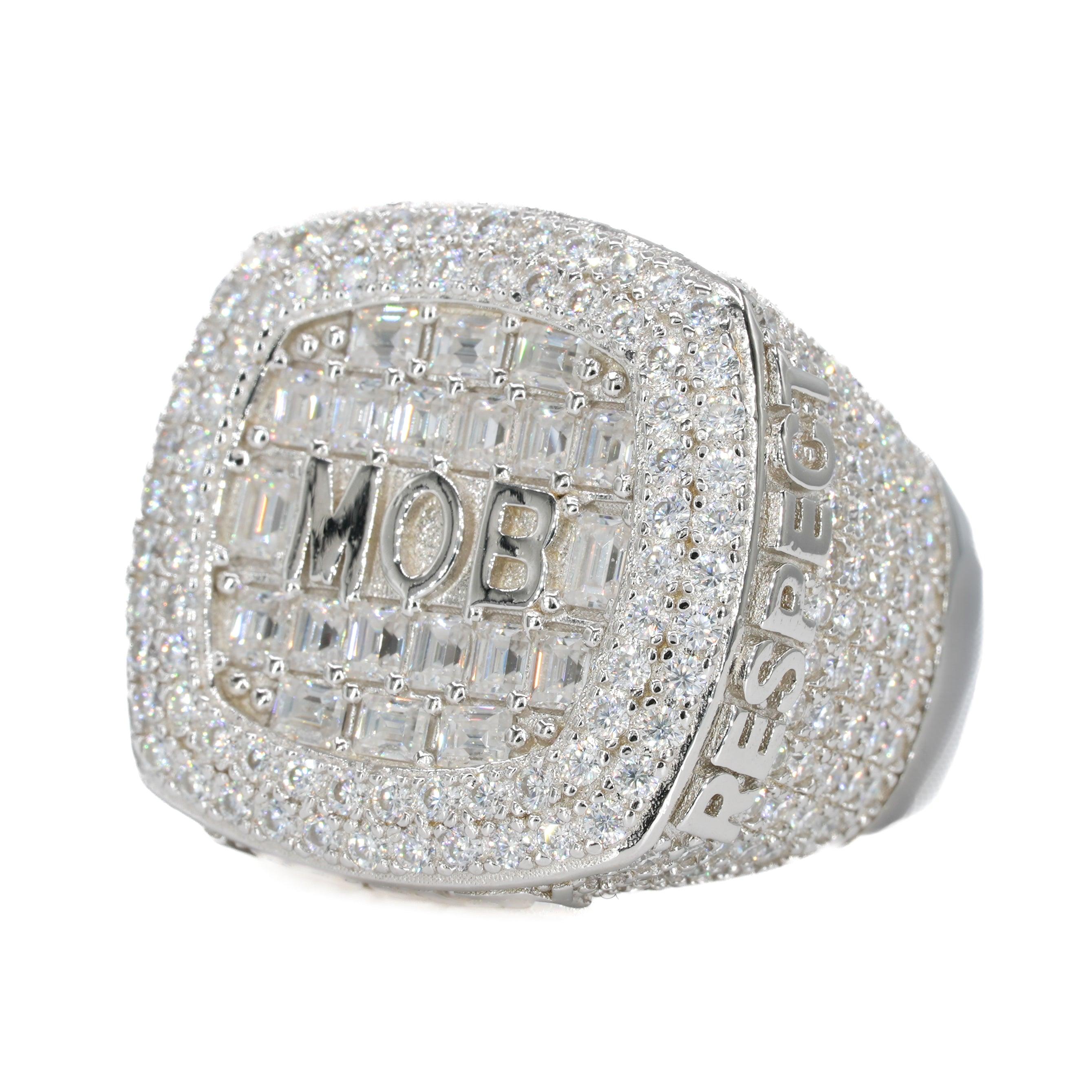 MOB Iced VVS Moissanite Ring