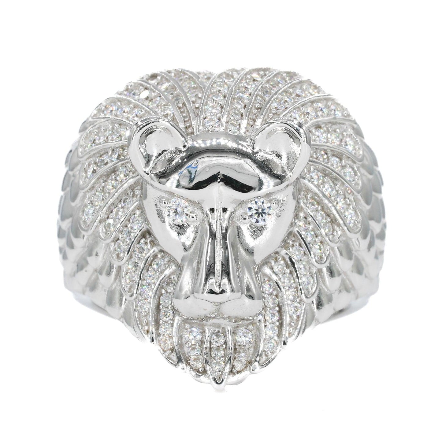 Iced Out Lion VVS Moissanite Diamond Ring