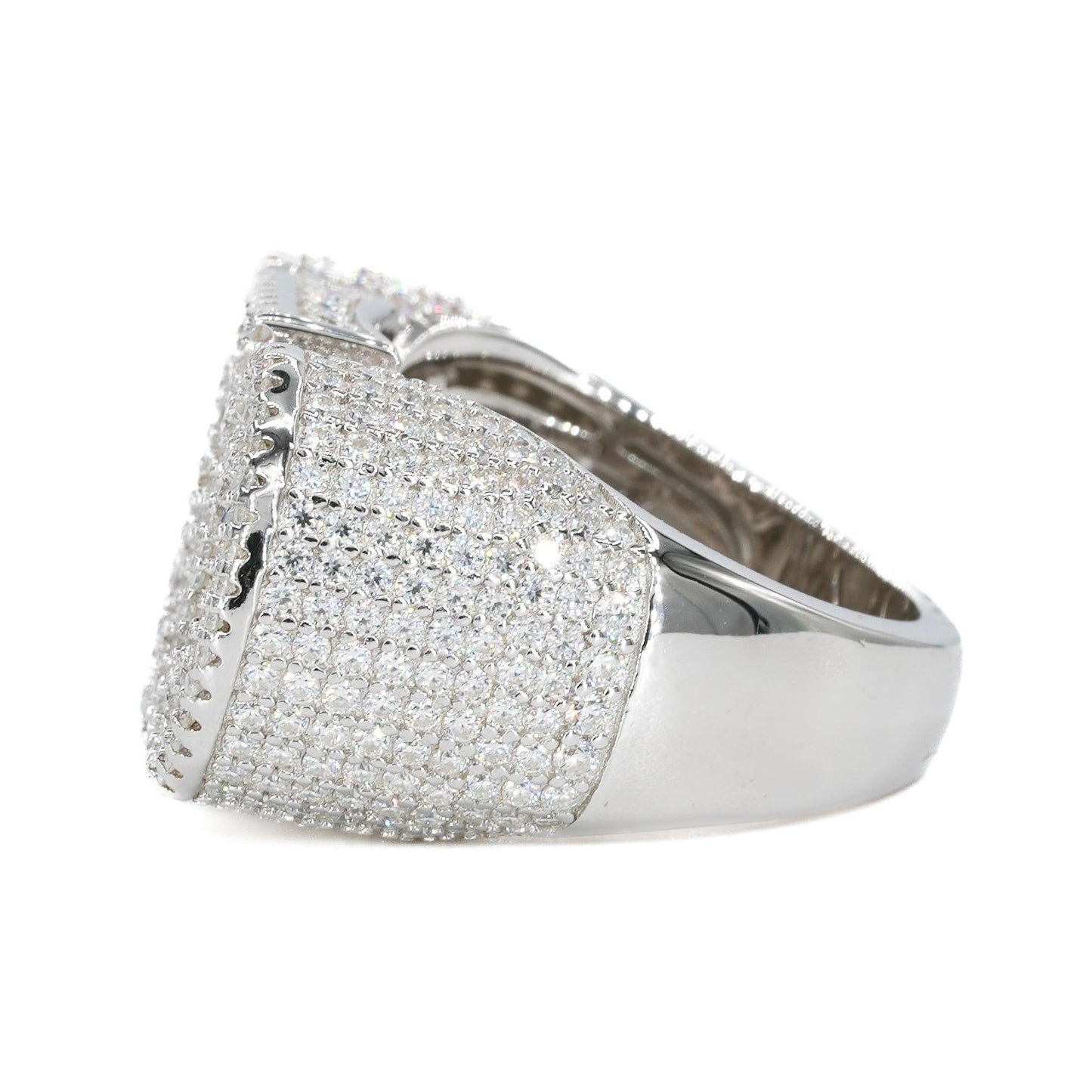 Baguette CEO Iced VVS Moissanite Ring