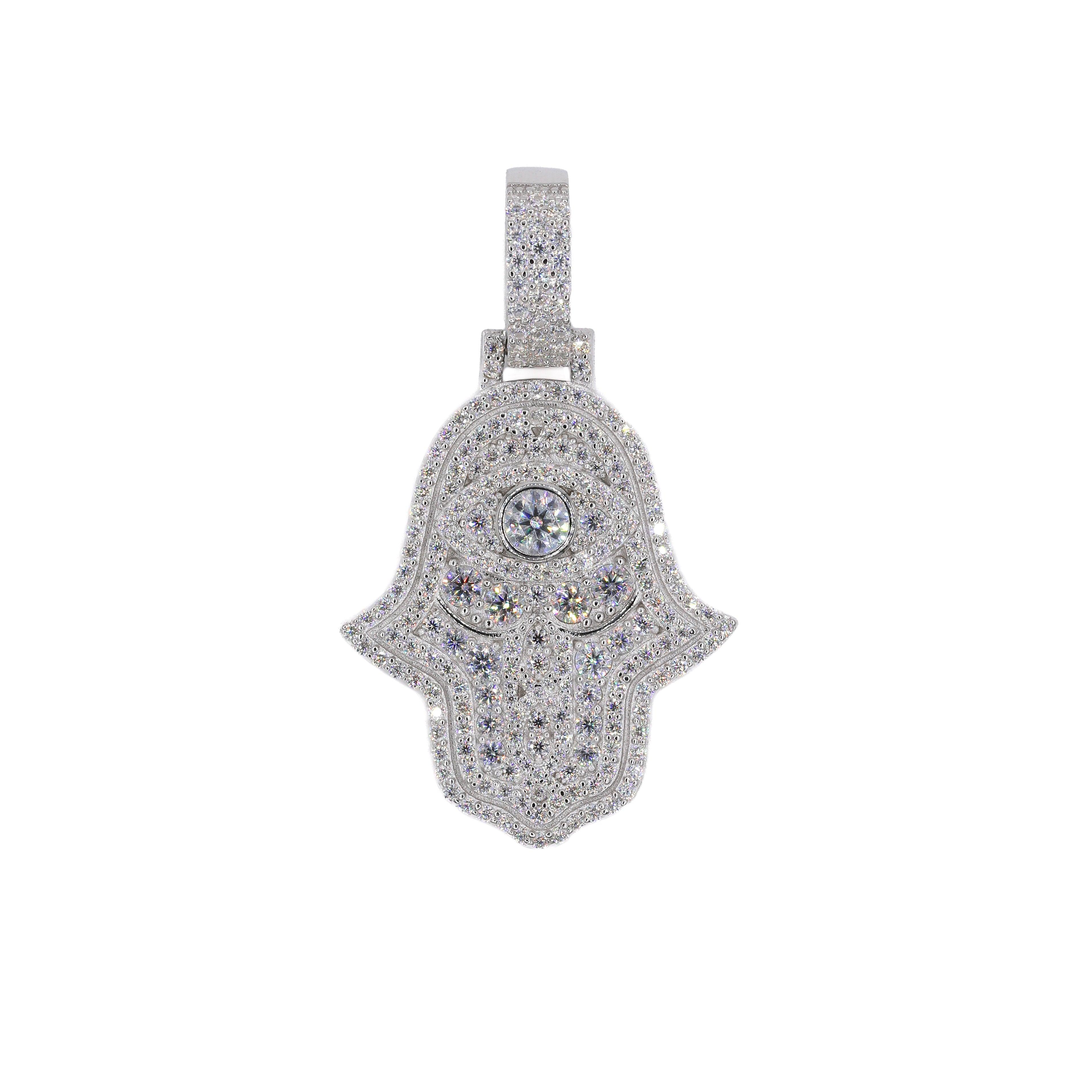 Big Stone Hamza VVS Moissanite Pendant