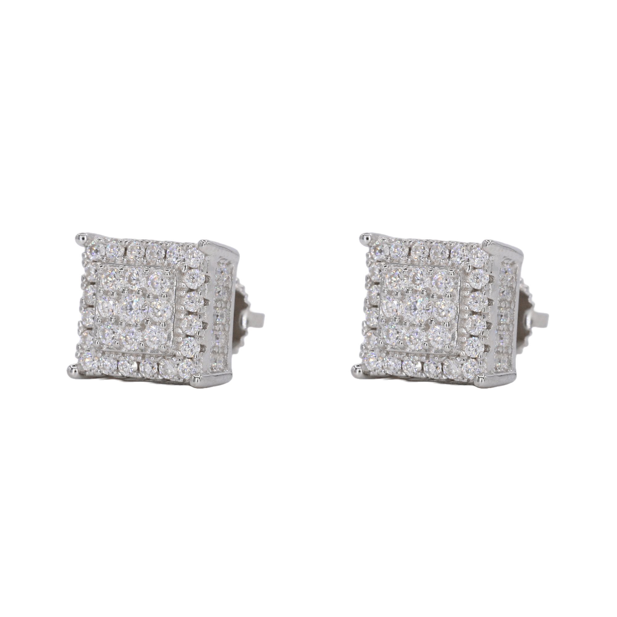 Square Chandelier VVS Moissanite Diamond Earrings