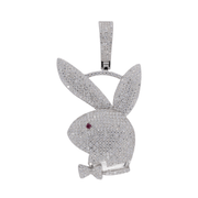 Iced Out Bunny VVS Moissanite Diamond Pendant