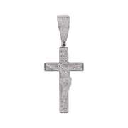 Iced Out Hanging Jesus Cross VVS Moissanite Pendant