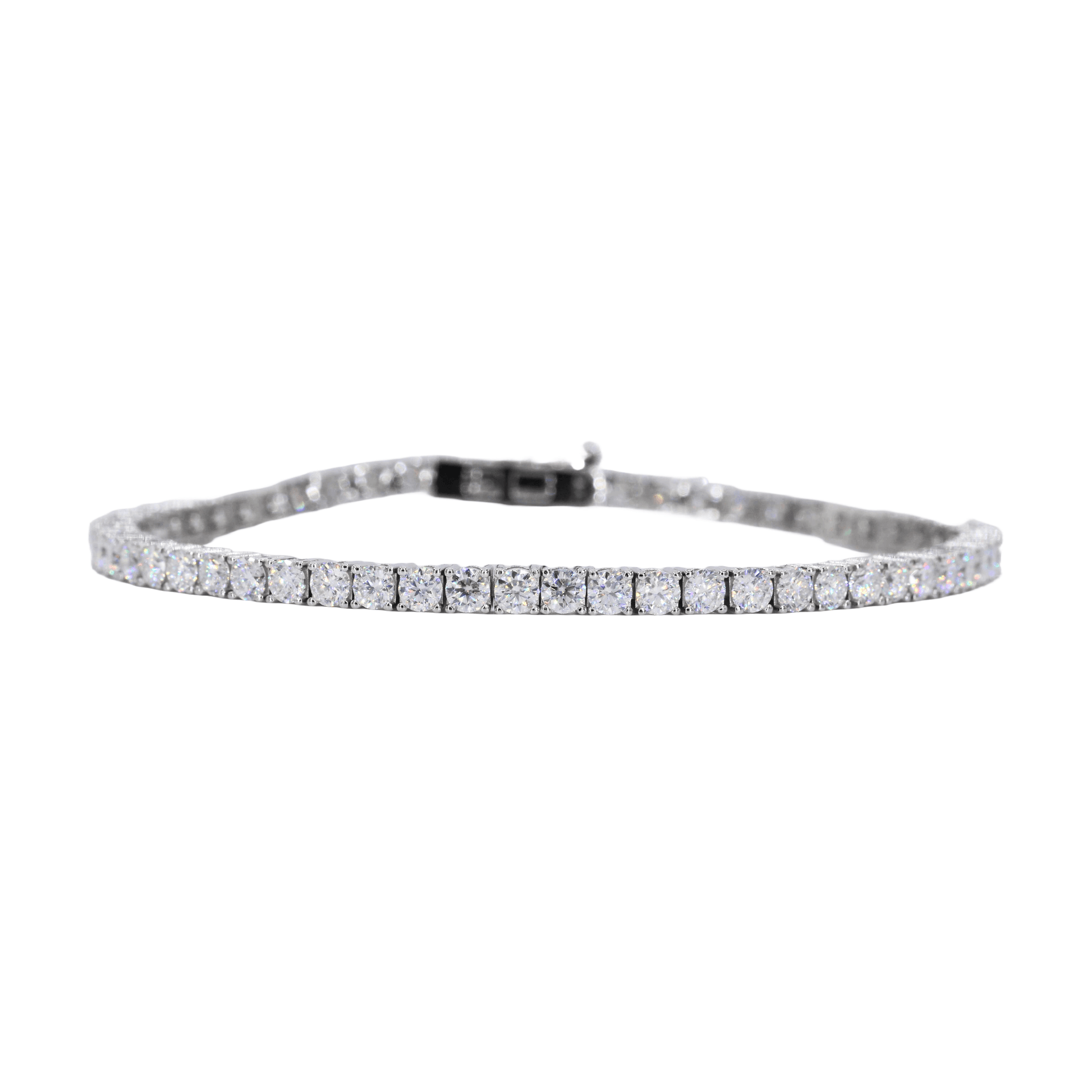 3MM Tennis Bracelet VVS Moissanite Diamonds - Moissanite Bazaar - moissanitebazaar.com