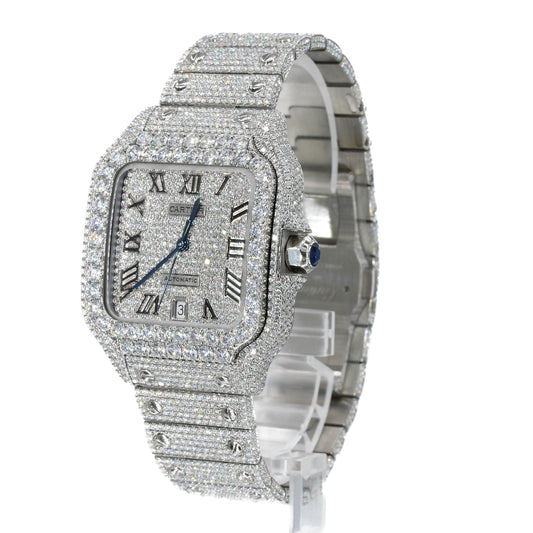 CS 41MM Moissanite Diamond Watch 20CT