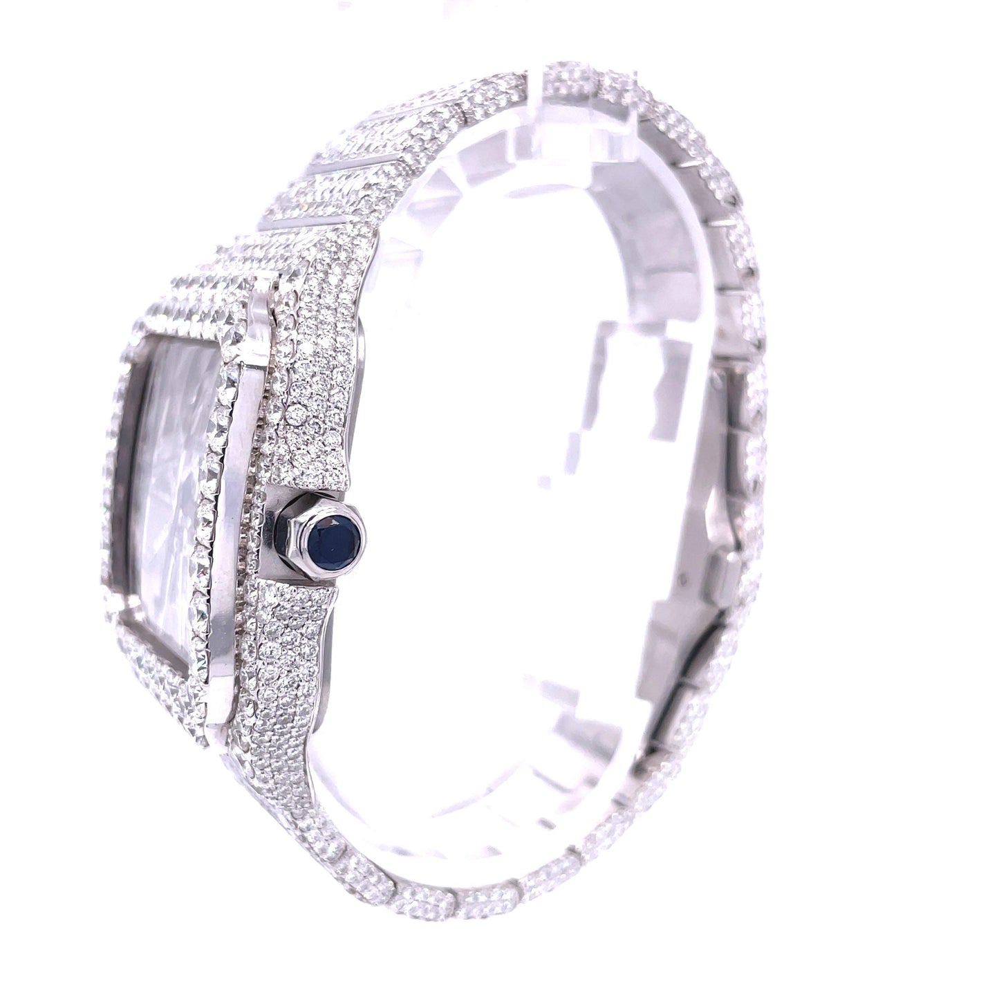 CS Skeleton 41MM VVS Moissanite Diamond Watch 20CT