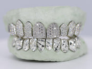 Diamond Top and Diamond Cut Bottom VVS Moisannite Diamond Grillz