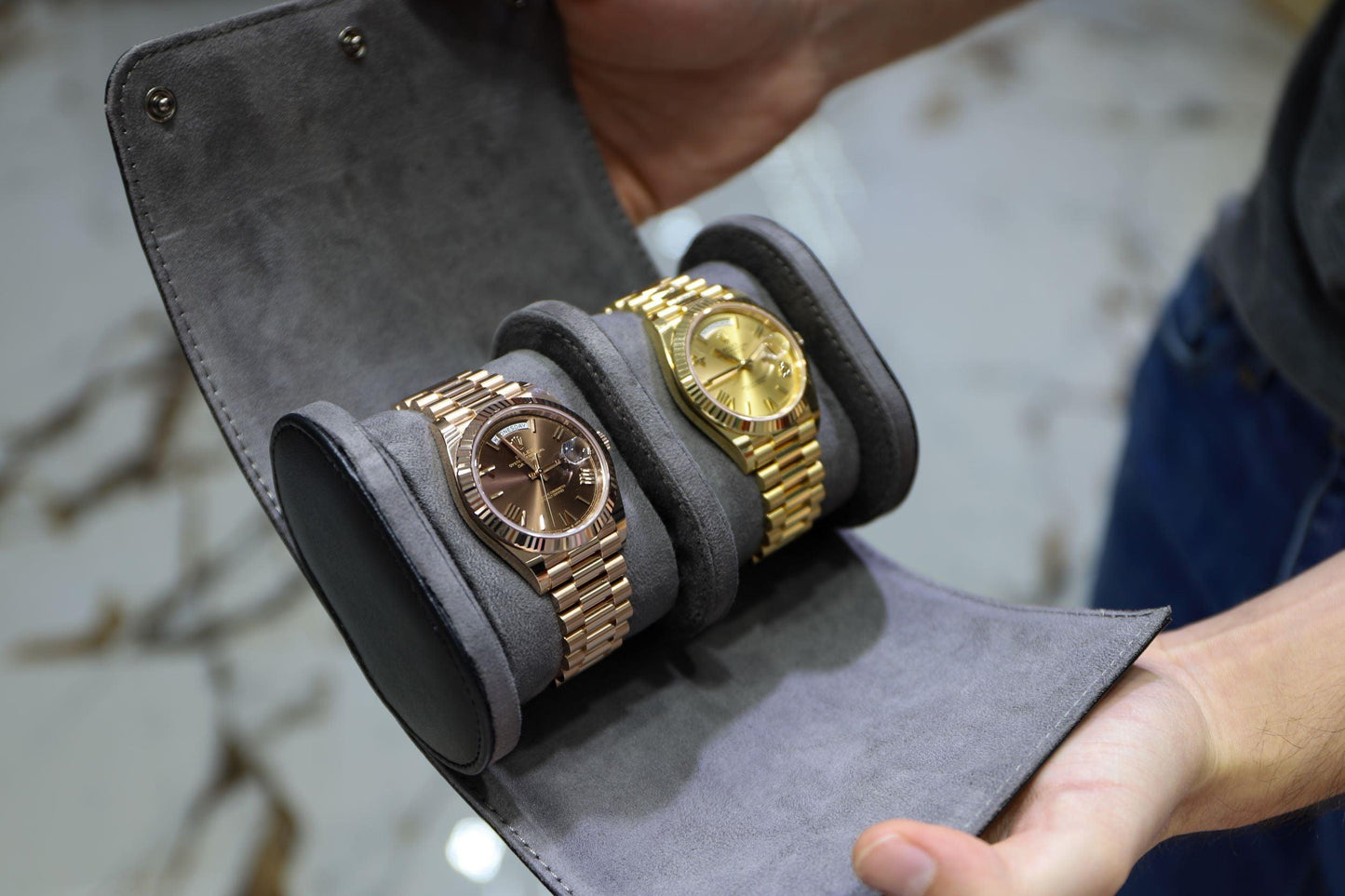 Double Travel Watch Case