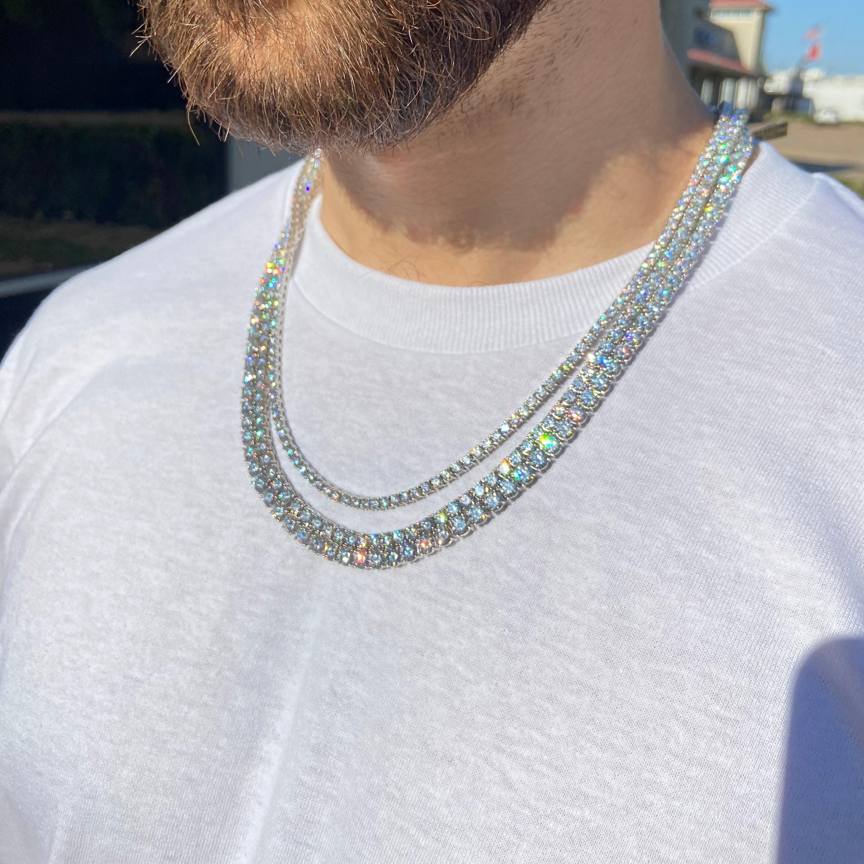 Tennis Chains VVS Moissanite Diamonds